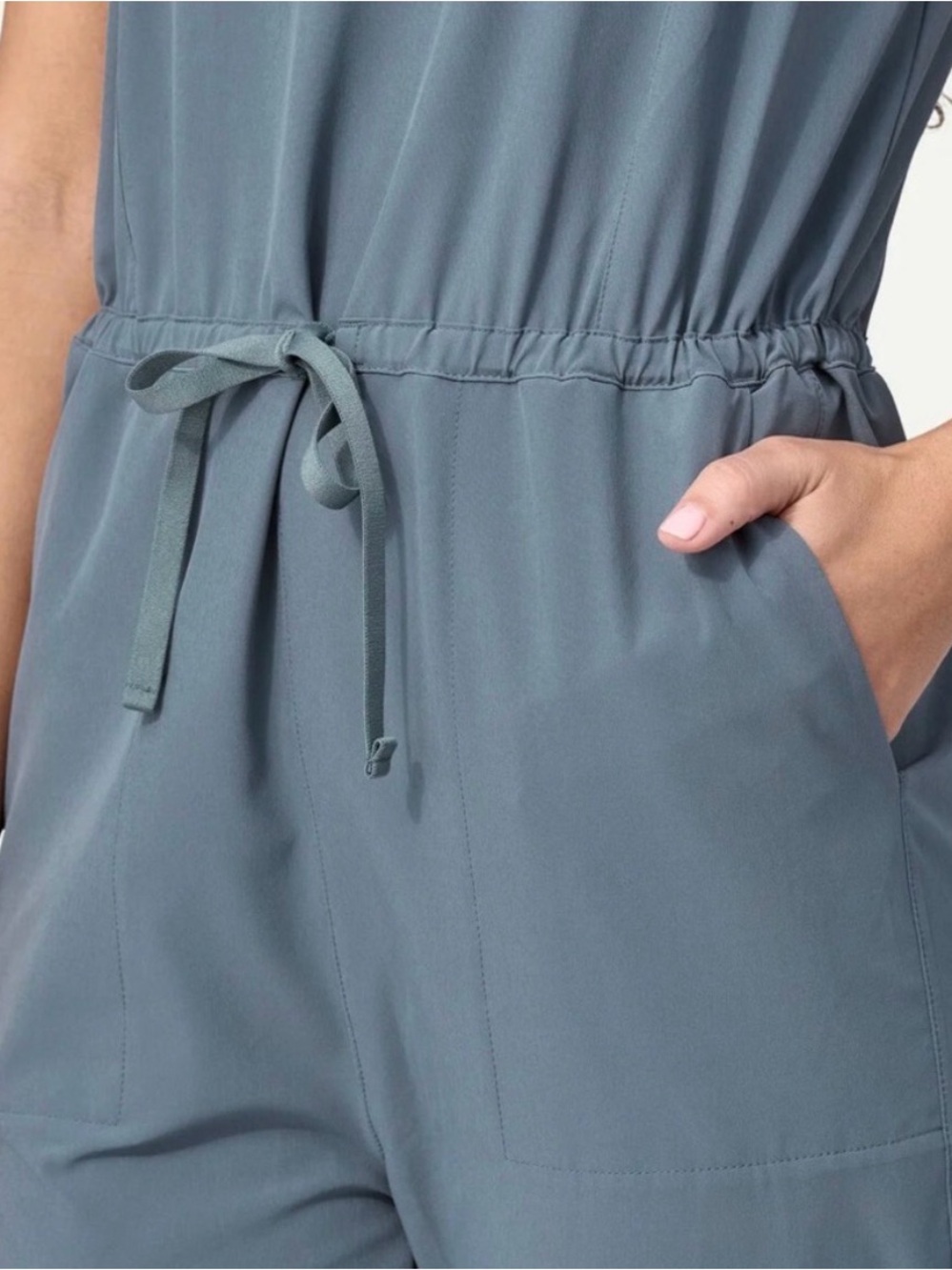 Patagonia Fleetwith Romper/Jumpsuit in Plume Blue-Grey NWT - Picture 3 of 14